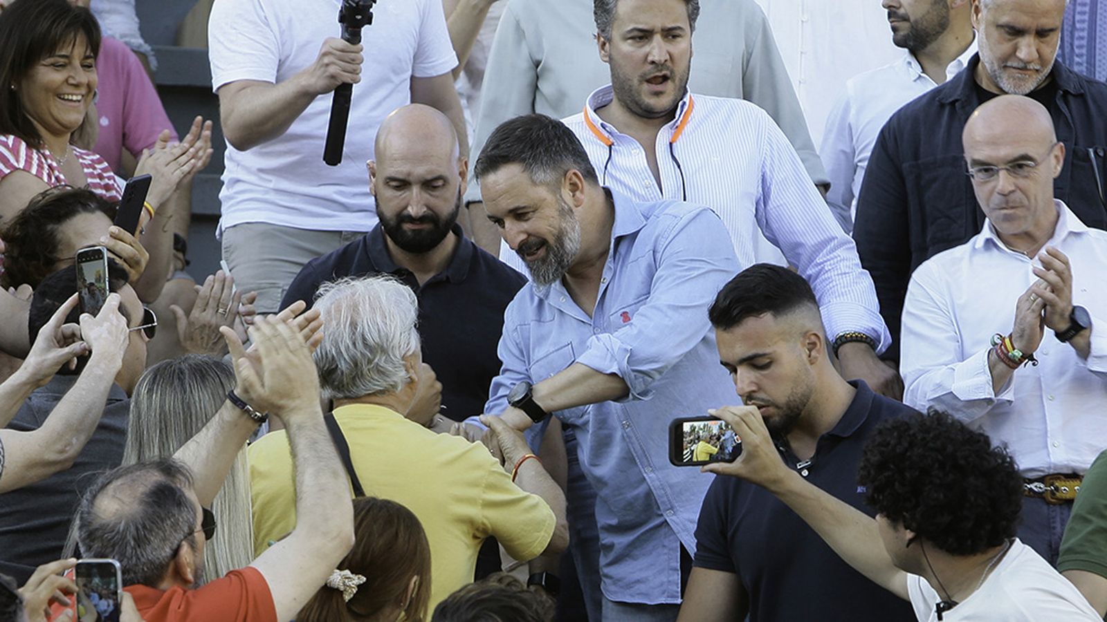 Abascal en un mitin en Guadalajara