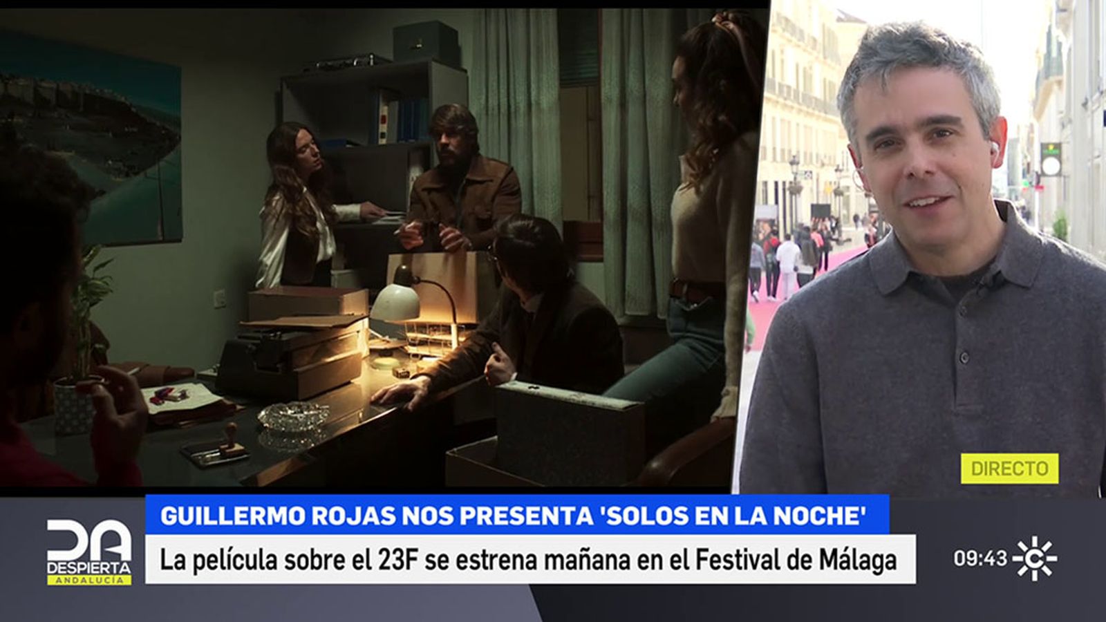 Guillermo Rojas estrena en el Festival de Málaga Solos en la noche