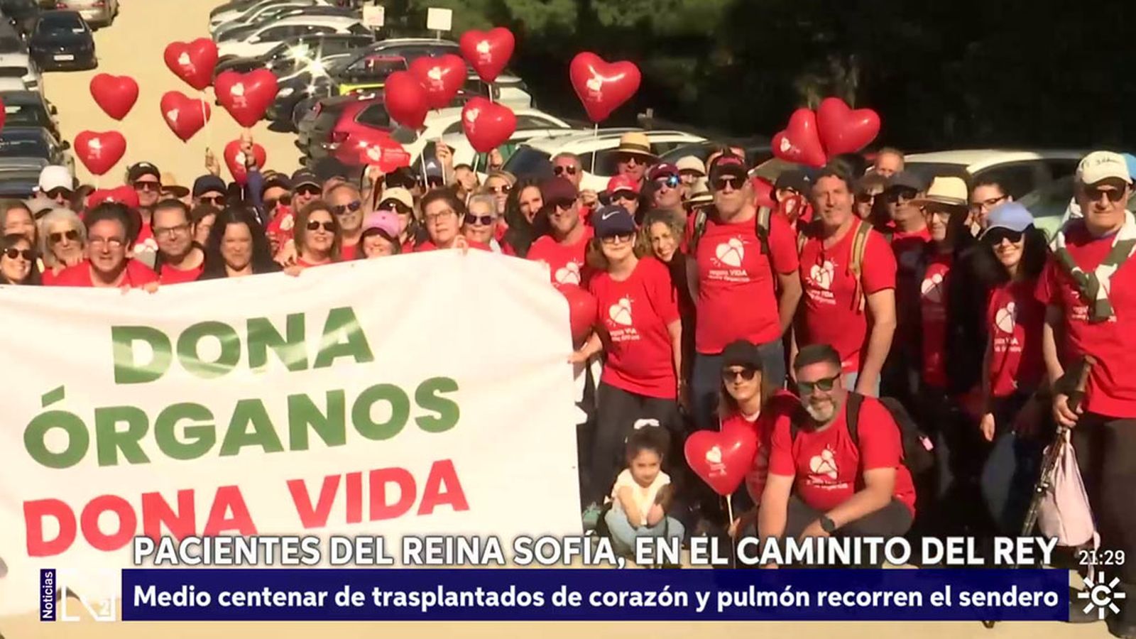 PACIENTES DEL REINA SOFÍA, EN EL CAMINITO DEL REY
