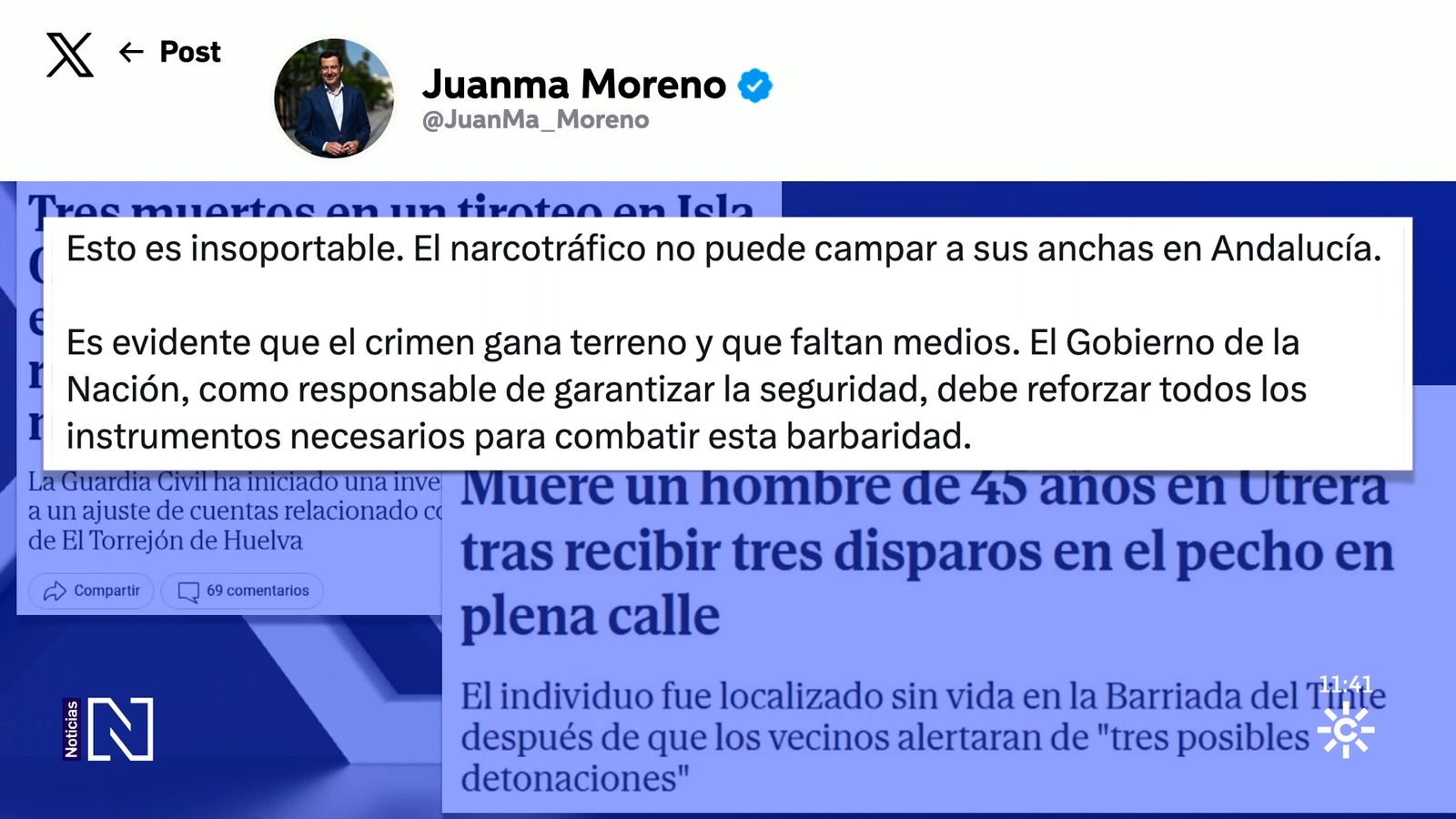 Moreno pide más medios contra el narcotráfico