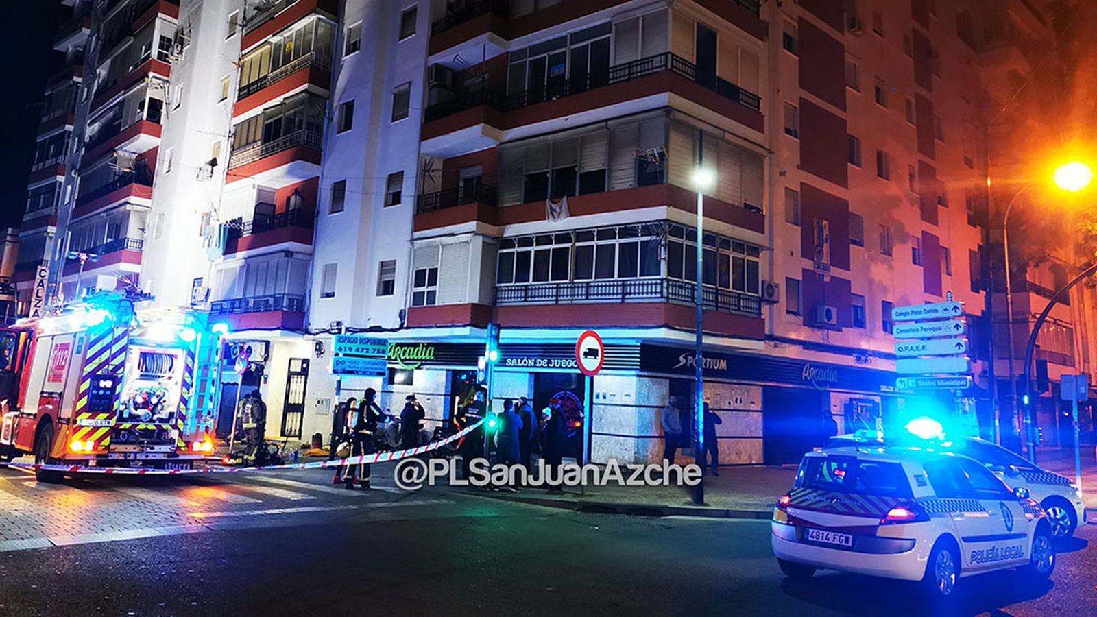 foto incendio policia