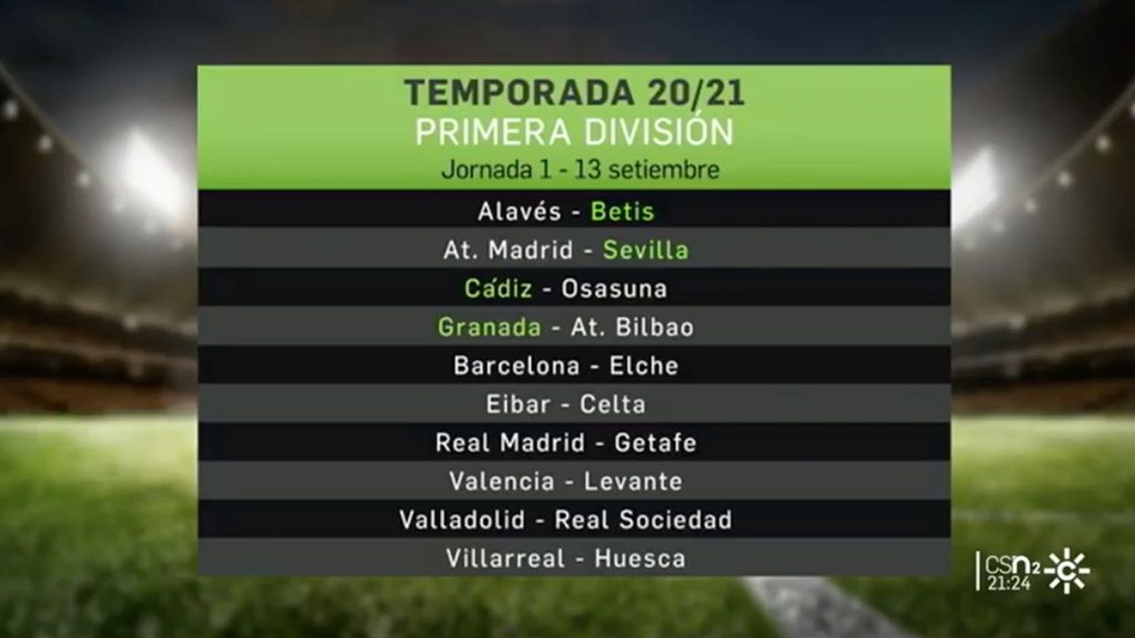 Tapa n2 calendario liga