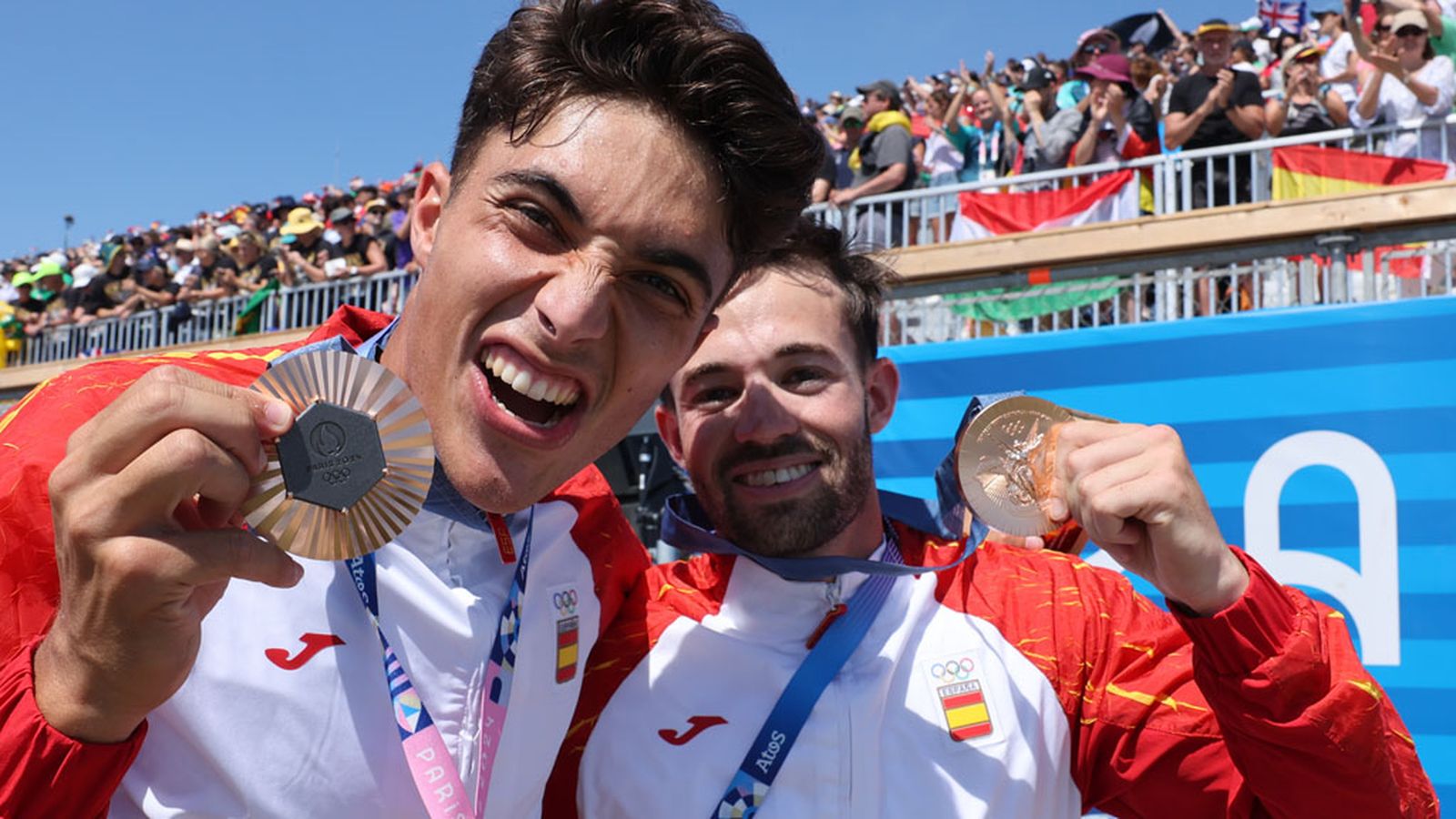 Moreno y Domínguez medalla piragüismo
