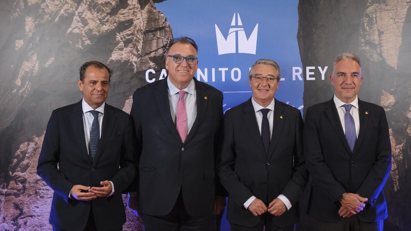 preestreno caminito del Rey autoridades