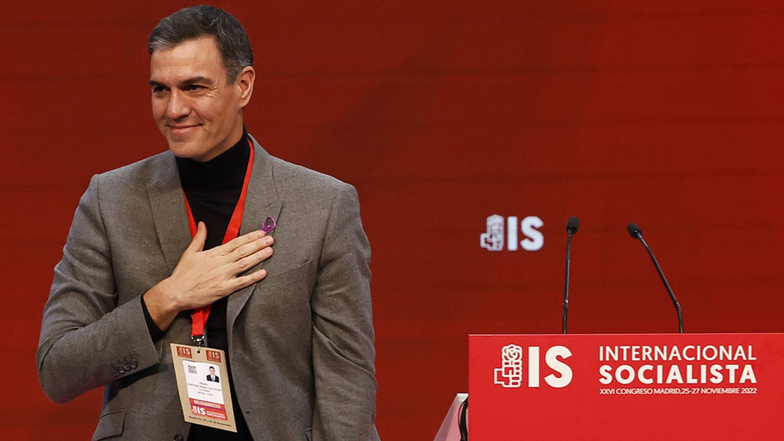 Pedro Sánchez, presidente de la Internacional Socialista