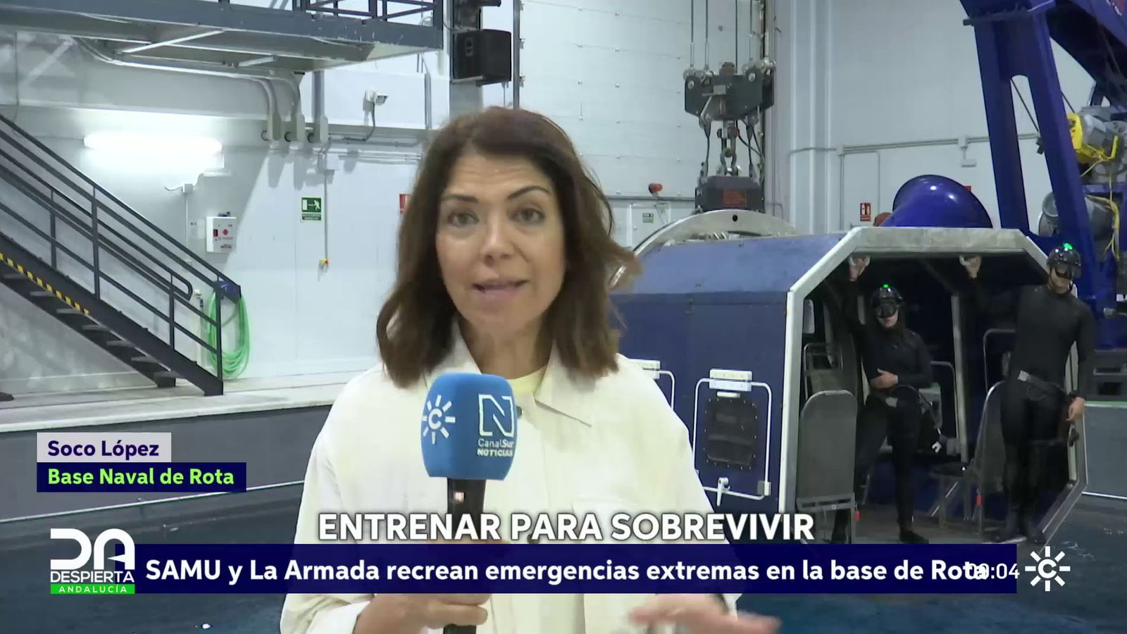 SAMU y la Armada forman a los profesionales de emergencias en la Base de Rota
