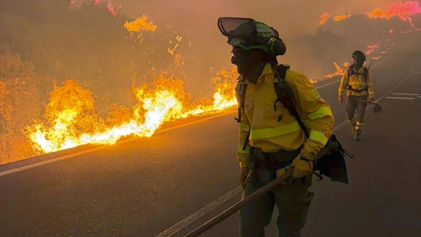Conmoción por el incendio forestal en Los Gallardos