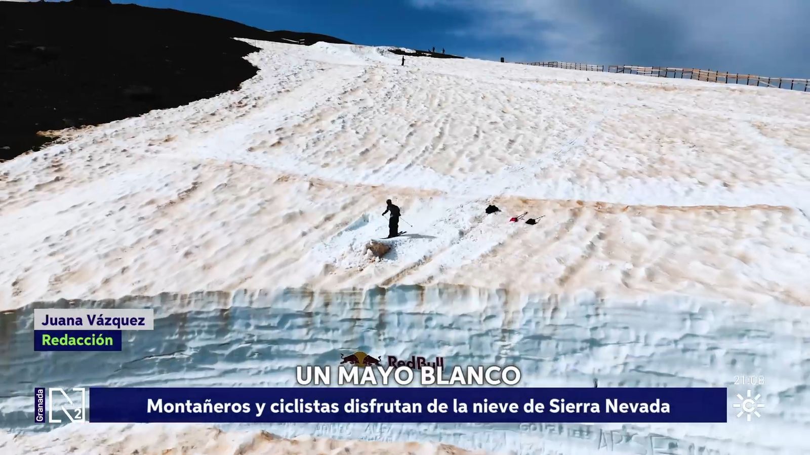 Sierra Nevada acumula mucha nieve. La imagen no se repetía desde hace lustros