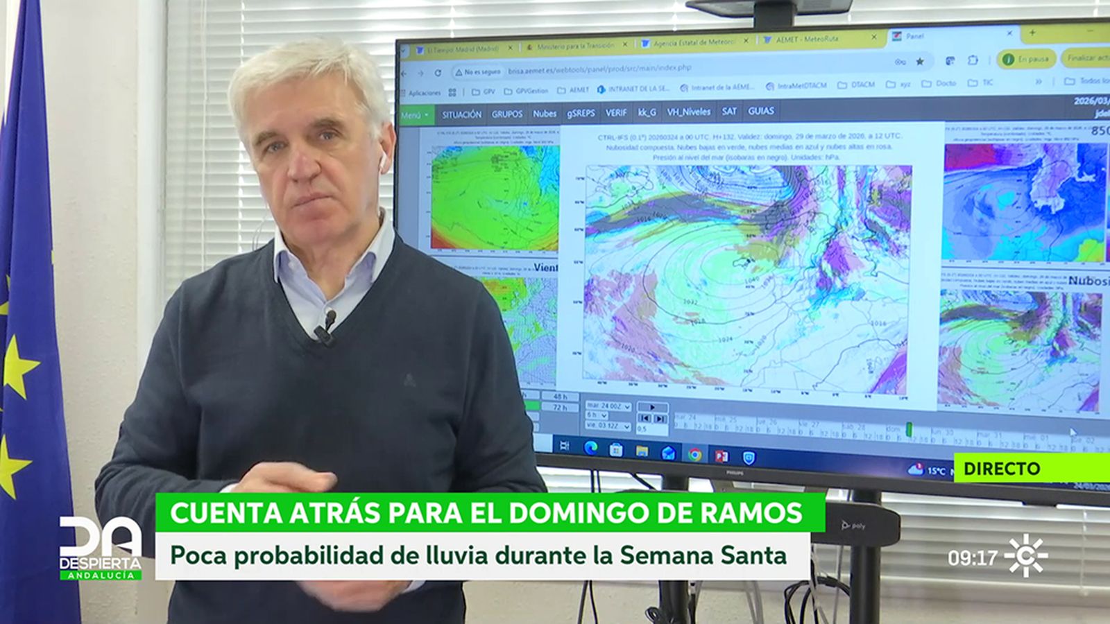 Juan de Dios del Pino, delegado en Andalucía de AEMET