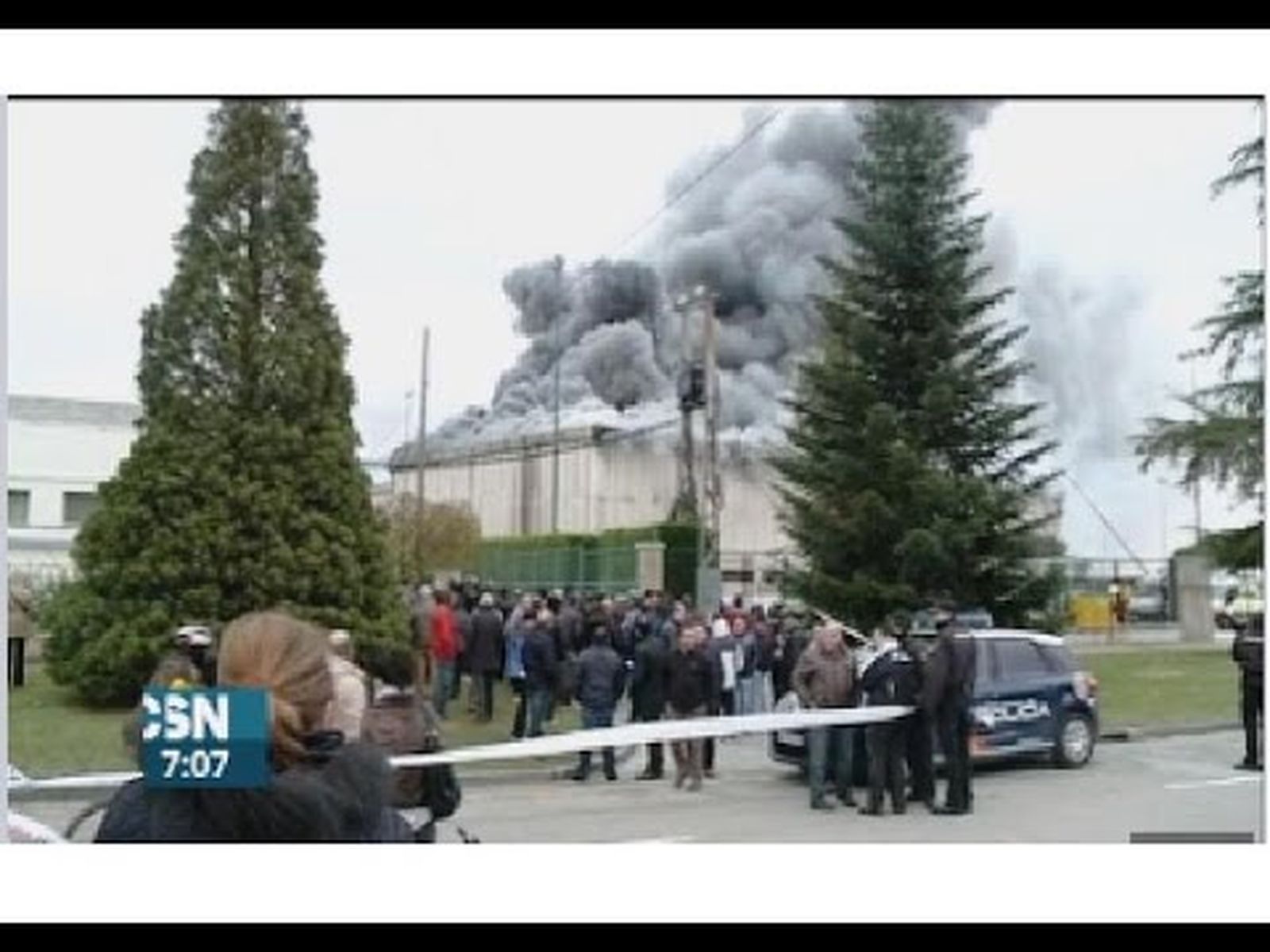 Arde la fábrica de Campofrío en Burgos (2014)