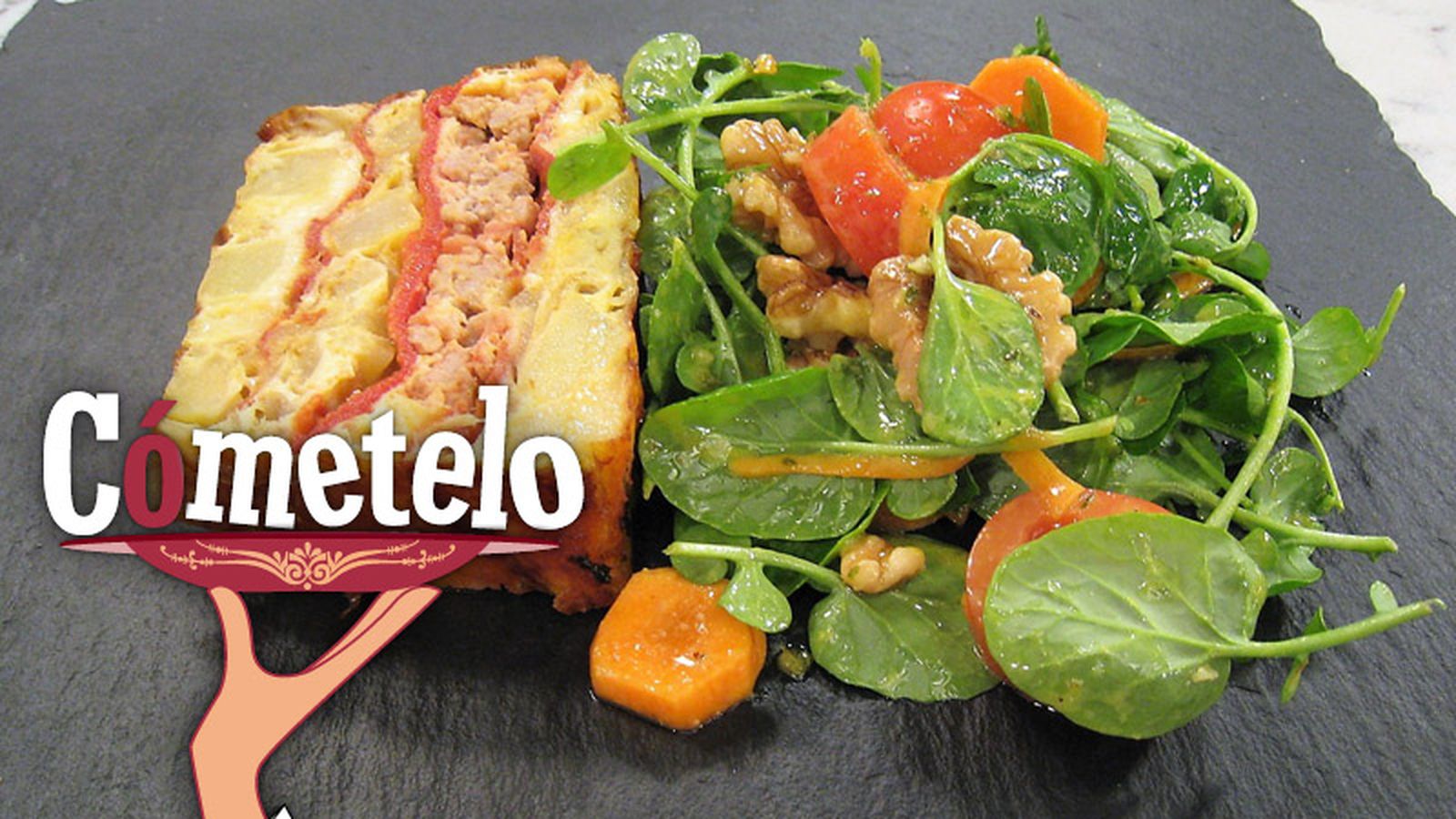 Cometelo Tortilla al horno con ensalada B