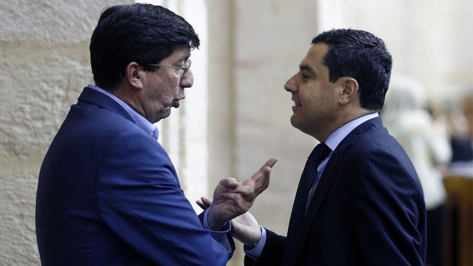 Marín y Moreno en el Parlamento