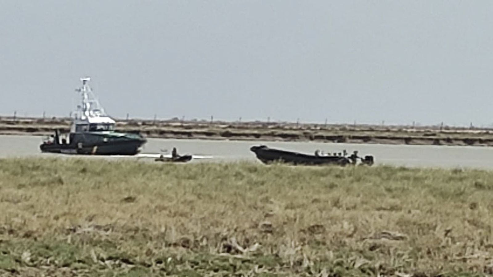 Narcolancha detenida en el río Guadalquivir