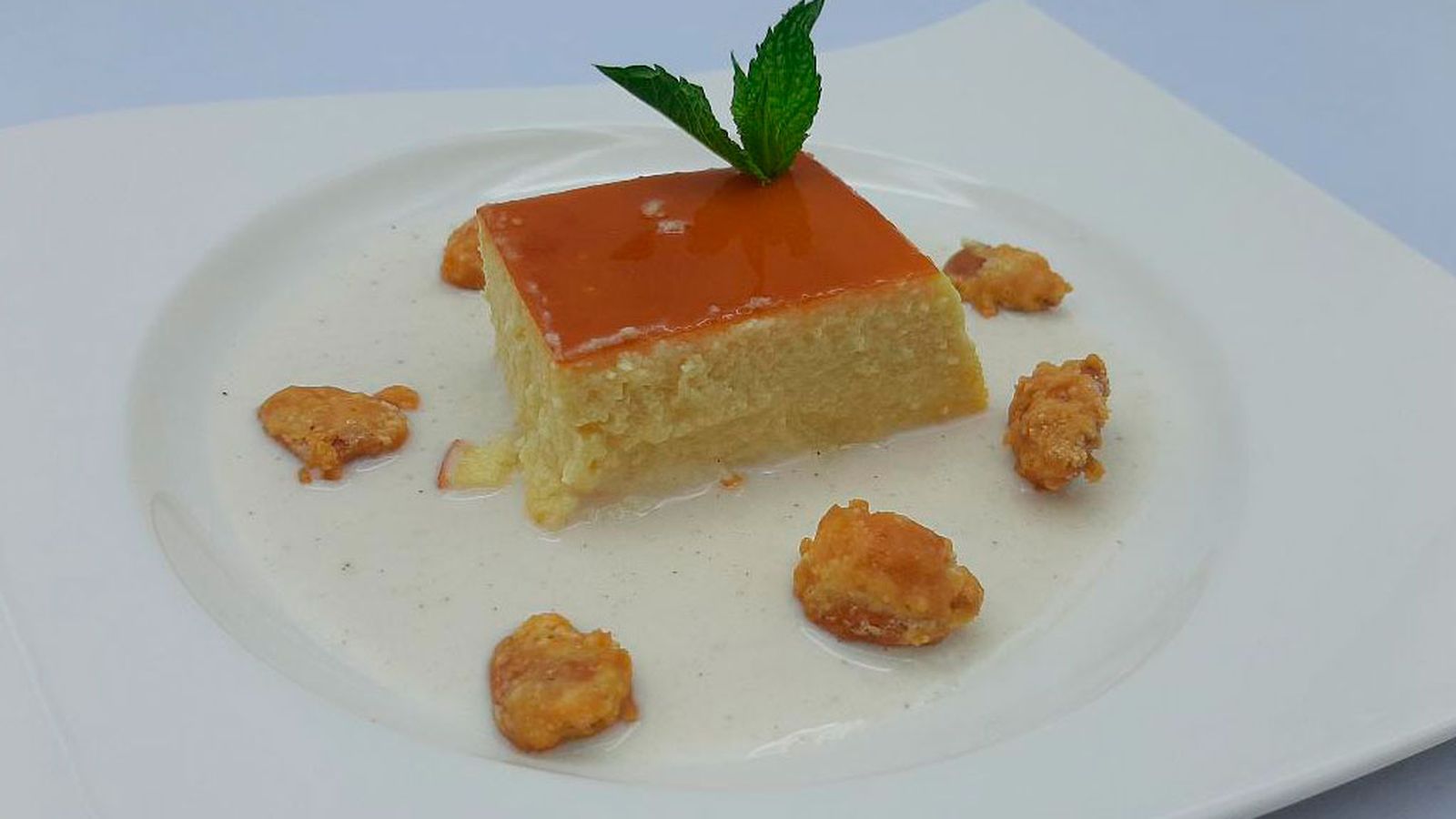 flan de manzana