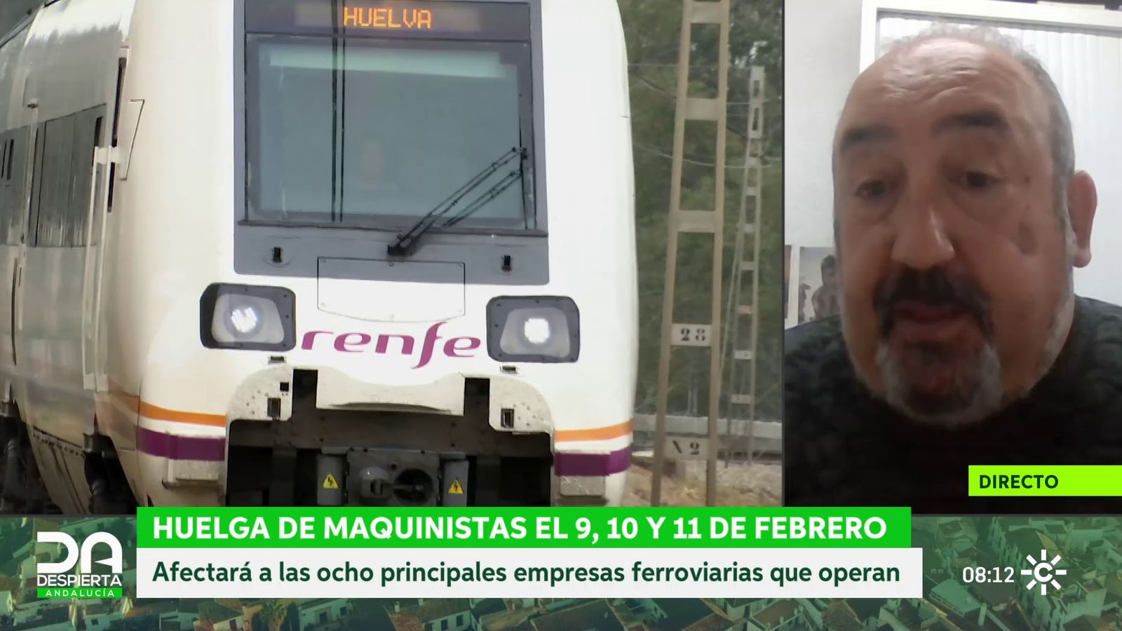 Salvador Durán, portavoz del Sindicato Ferroviario