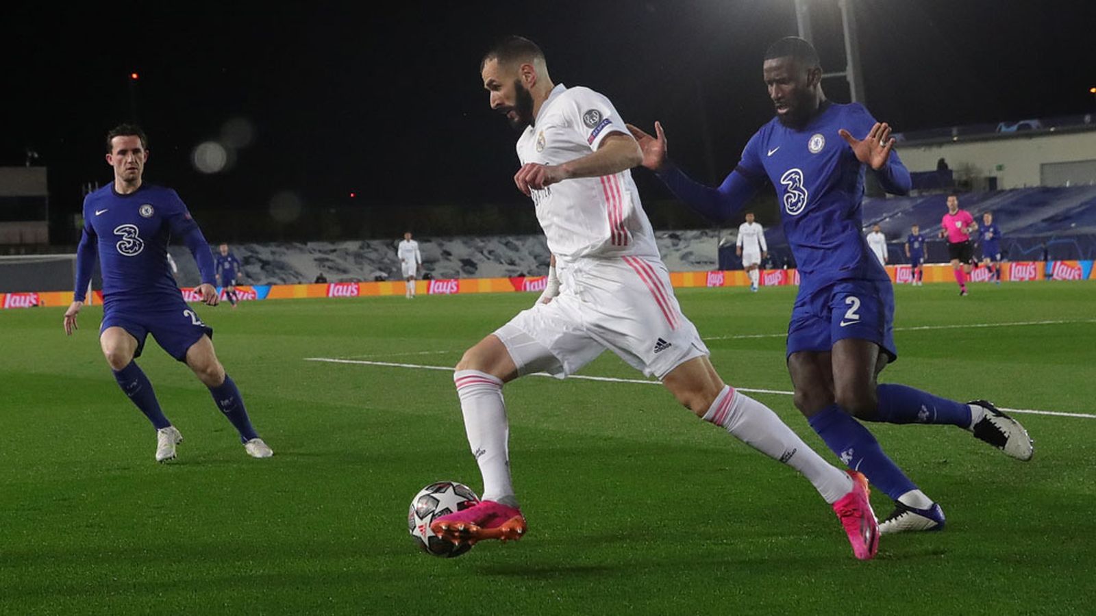 Benzema, jugador del Madrid ante el Chelsea