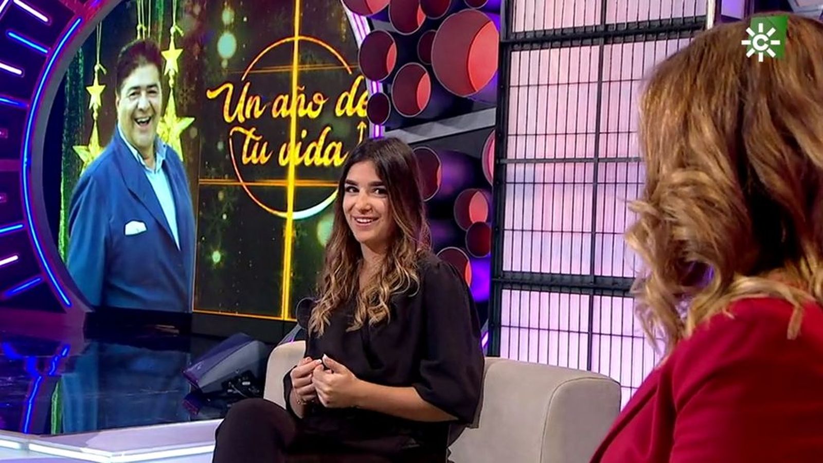 María Rodríguez, hija de El Mani, con Toñi Moreno