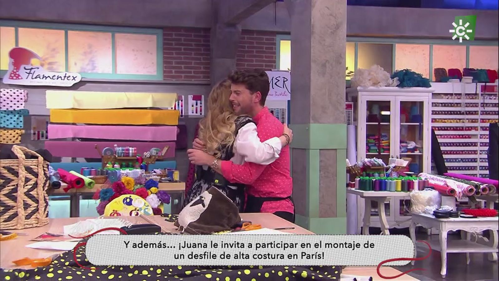 La diseñadora Juana Martín le da una gran sorpresa a Juanma