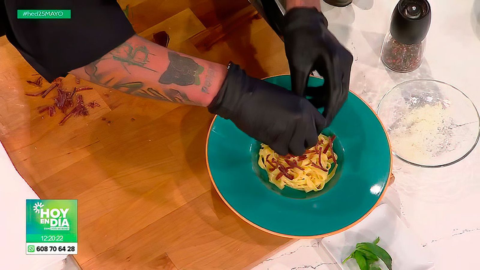 La mojama de atún que encumbra unos tallarines carbonara