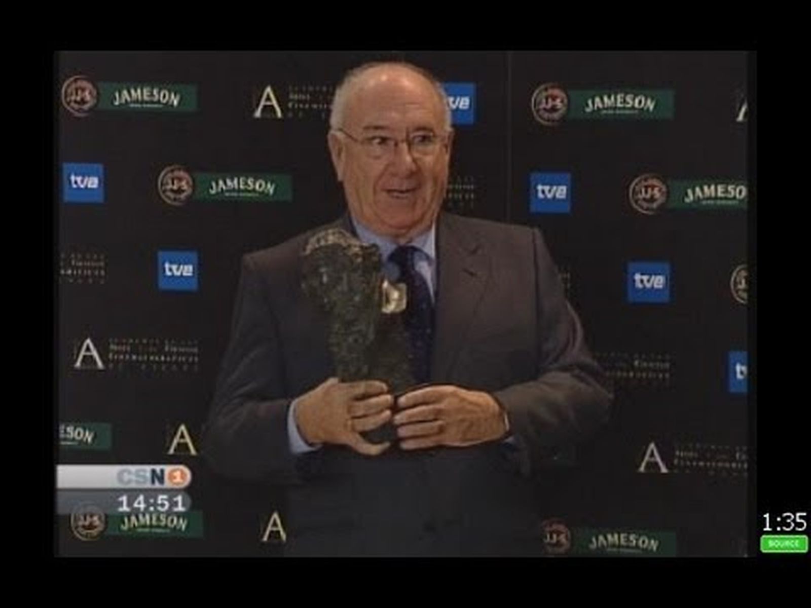 Alfredo Landa. Goya honorífico en 2008