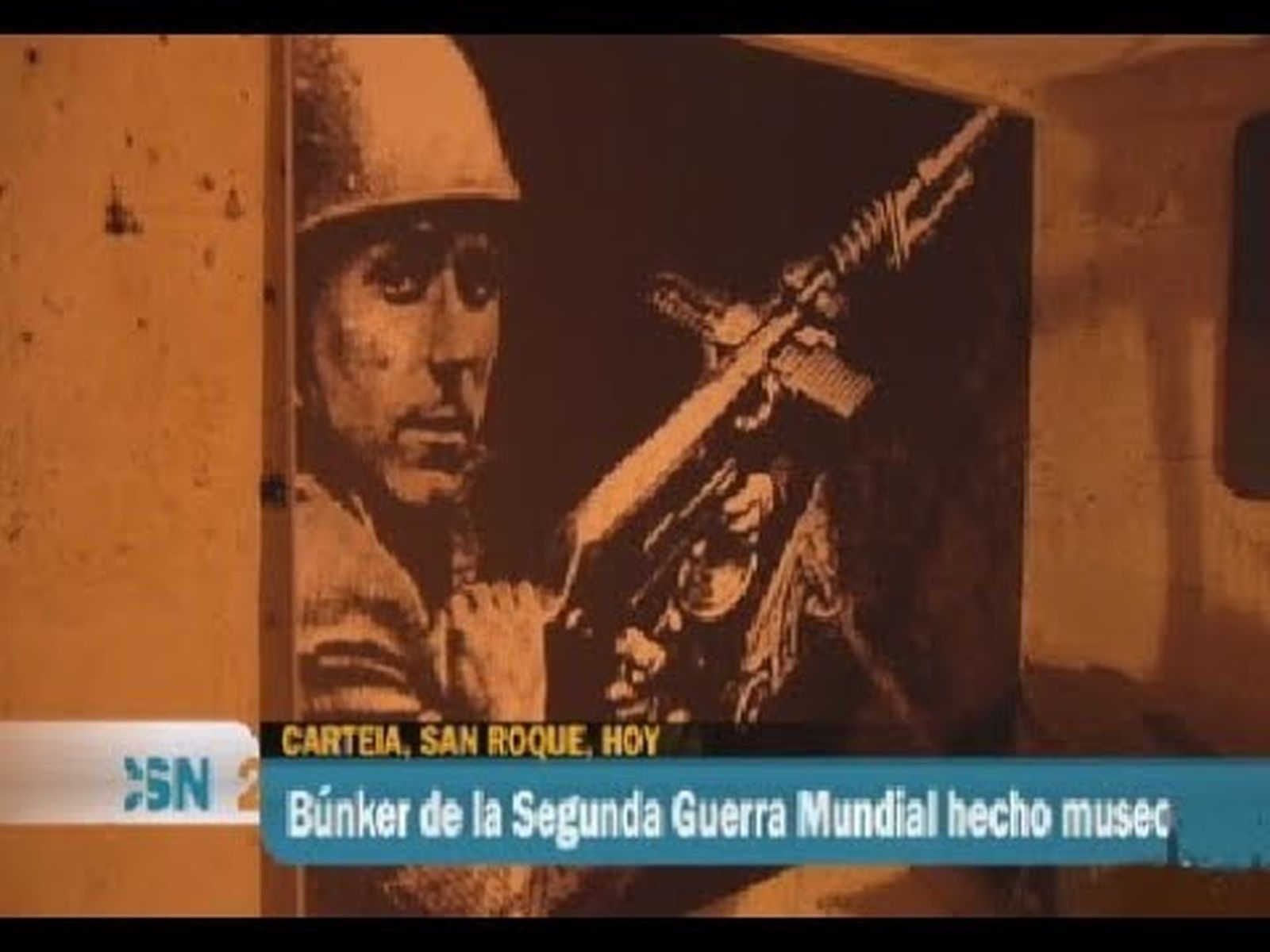 Búnker museo de la Segunda Guerra Mundial de Carteia (Cádiz)