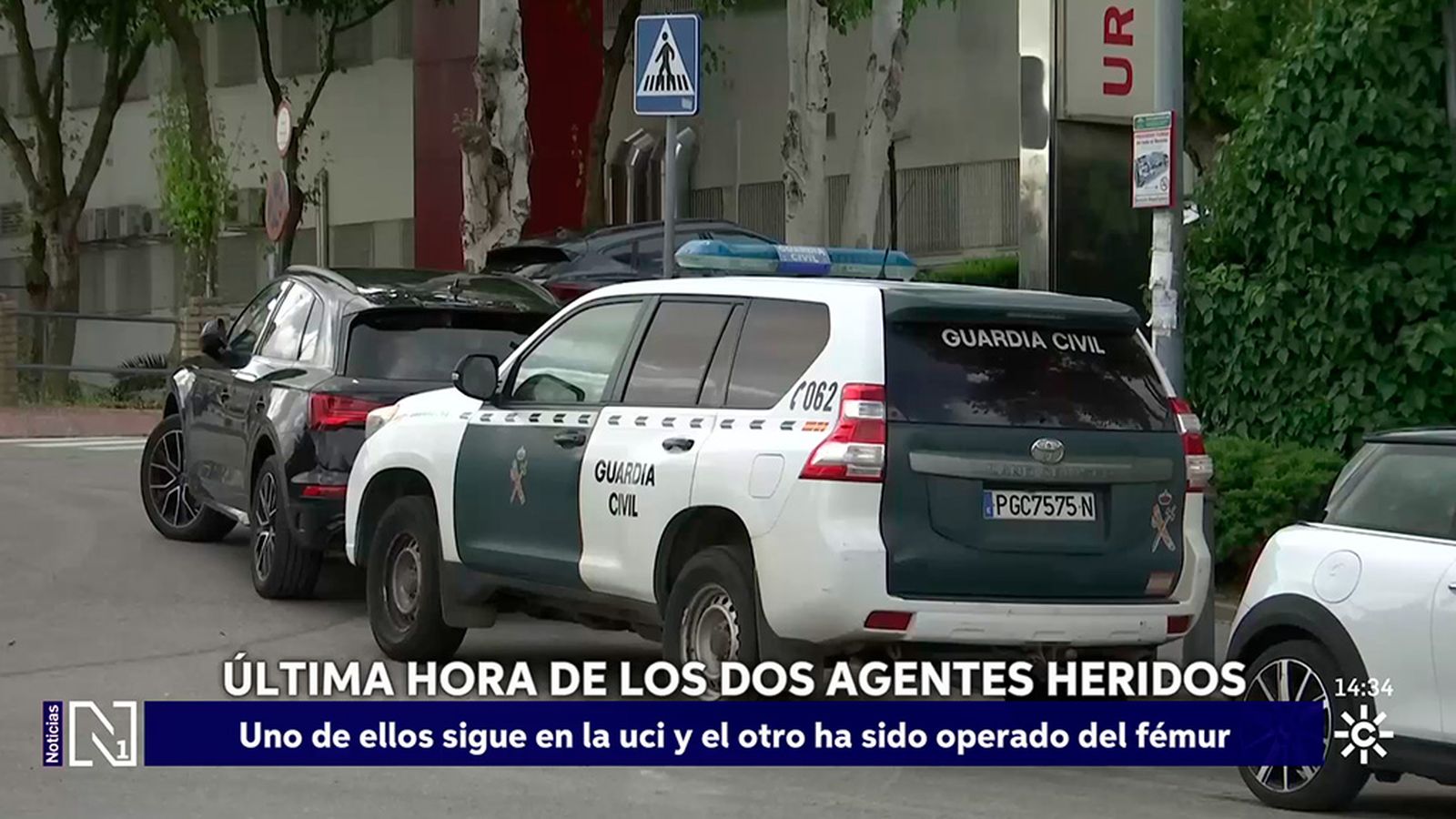 Evolución de los guardias heridos en Huelva