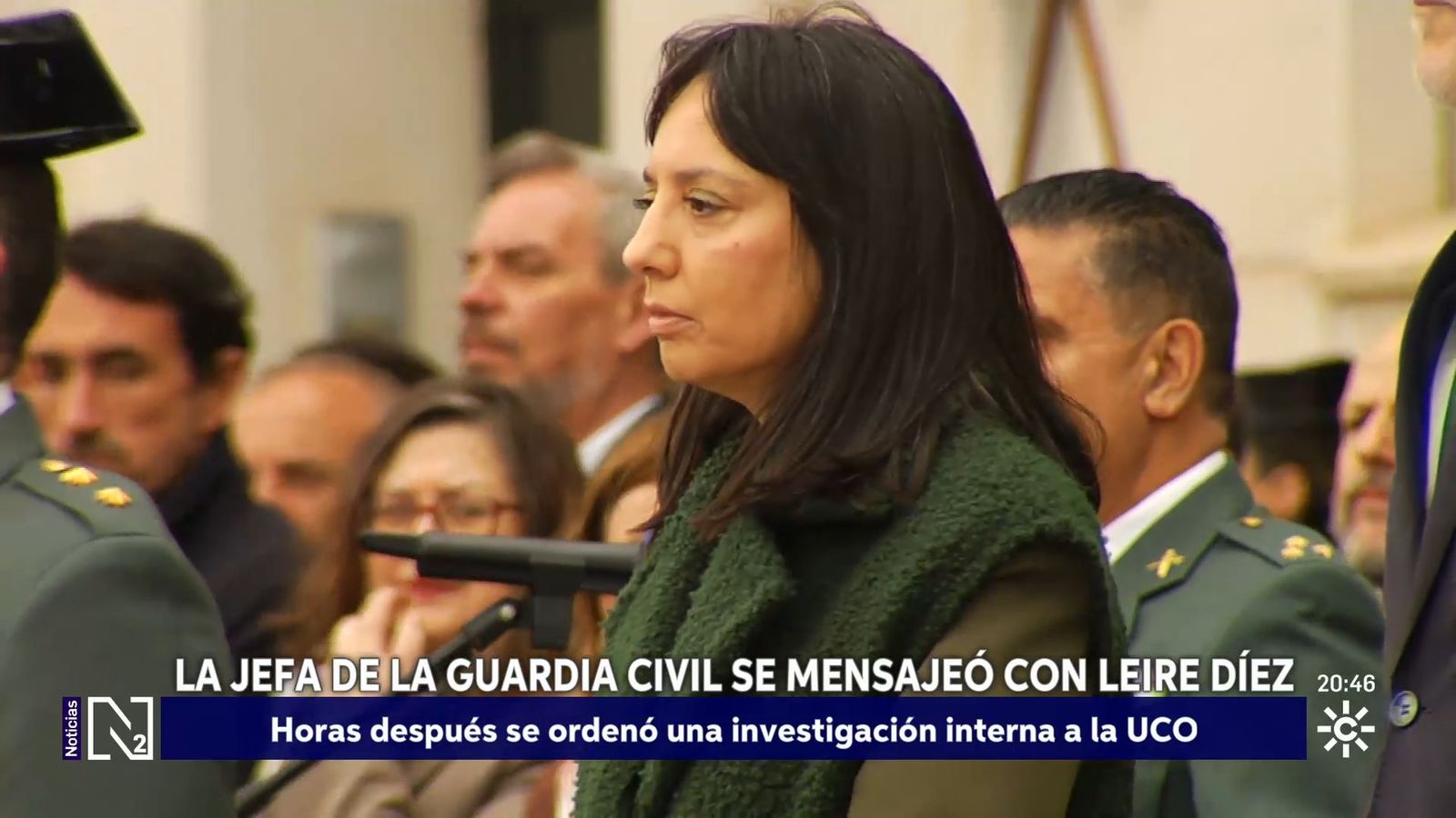 Leire Díez se mensajea con la directora de la Guardia Civil