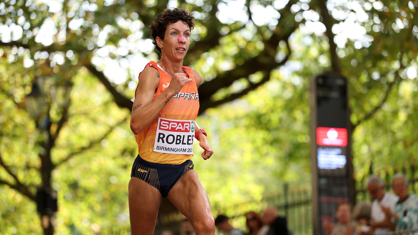 Carolina Robles, del equipo de maratón femenino