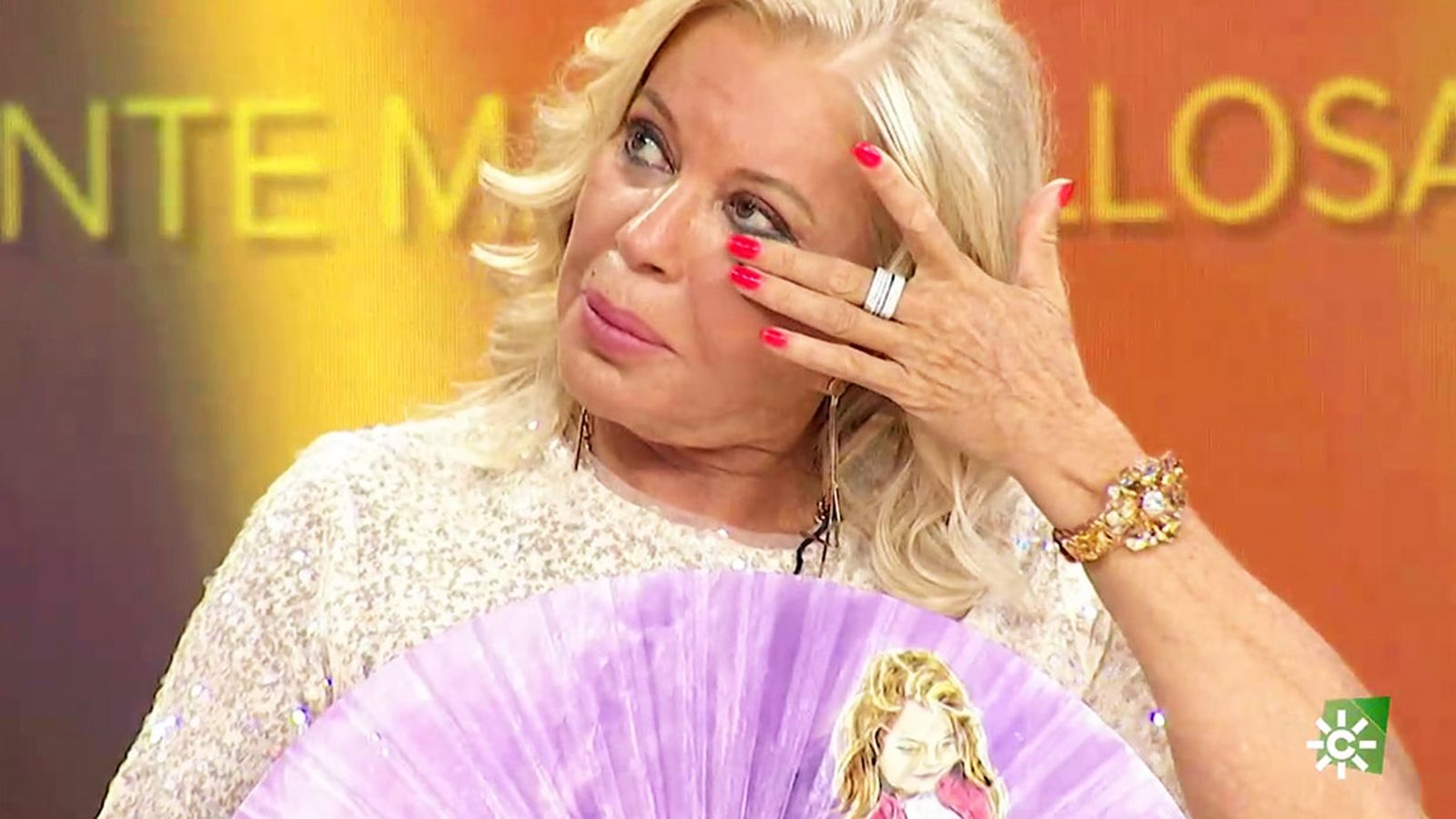 Bárbara Rey se emociona con el regalo que le hace Toñi Moreno