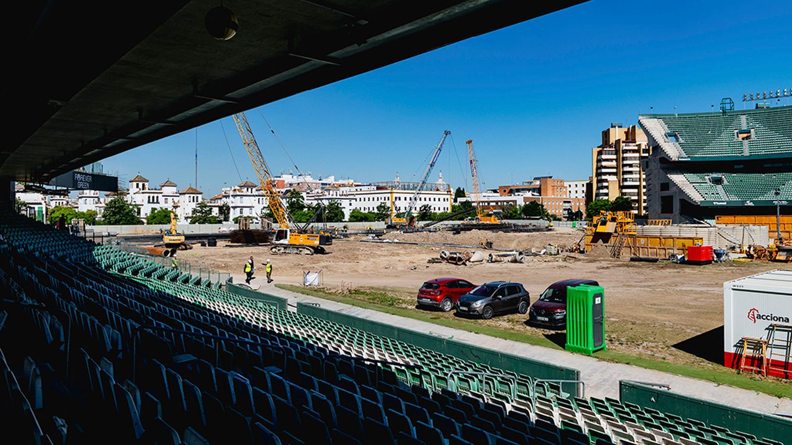 Avance de las obras del Benito Villamarín
