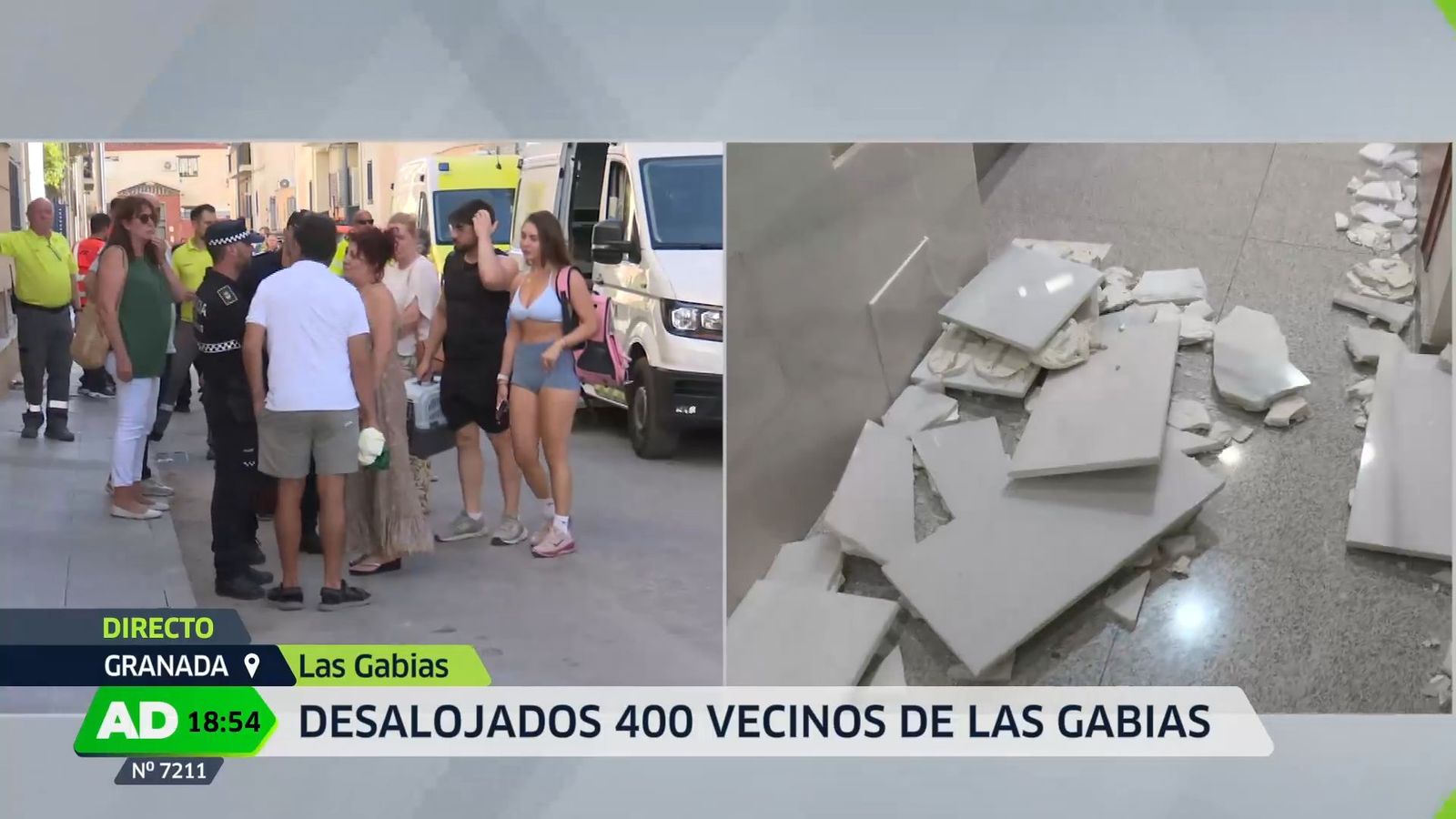 Desalojos en Las Gabias por el terremoto
