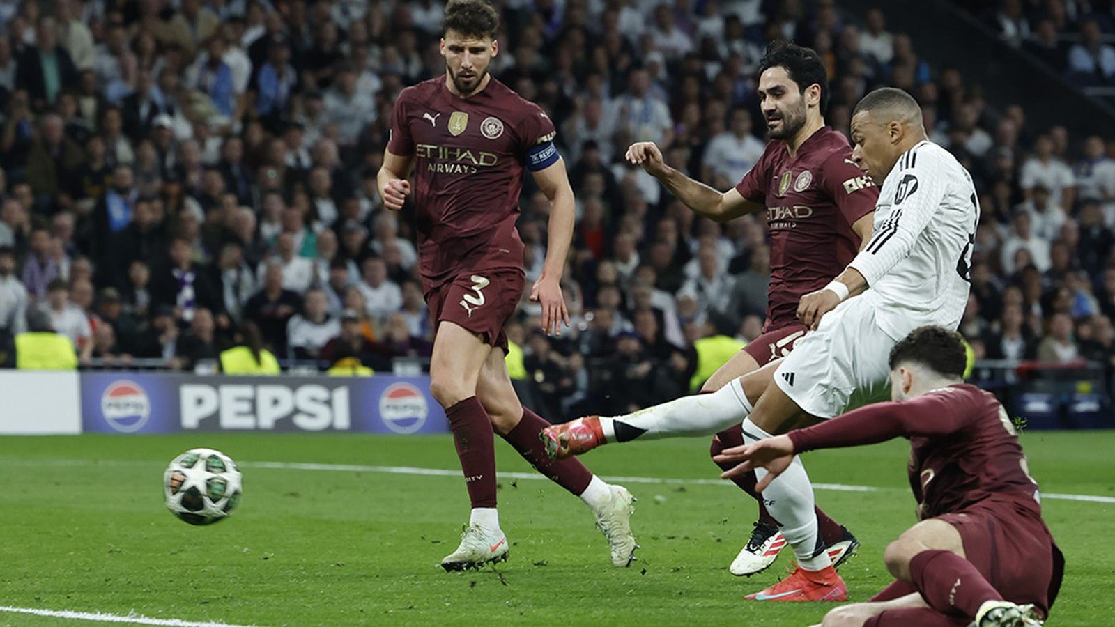El Madrid elimina al City en una gran noche de Mbappé