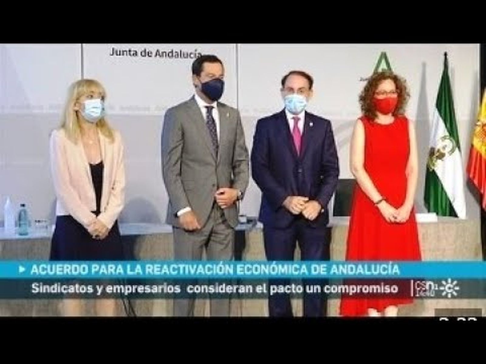 Firma del acuerdo de reactivación económica y social de Andalucía