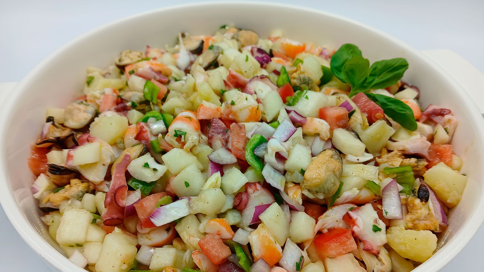 Salpicón de melón elaborado en "Cómetelo".