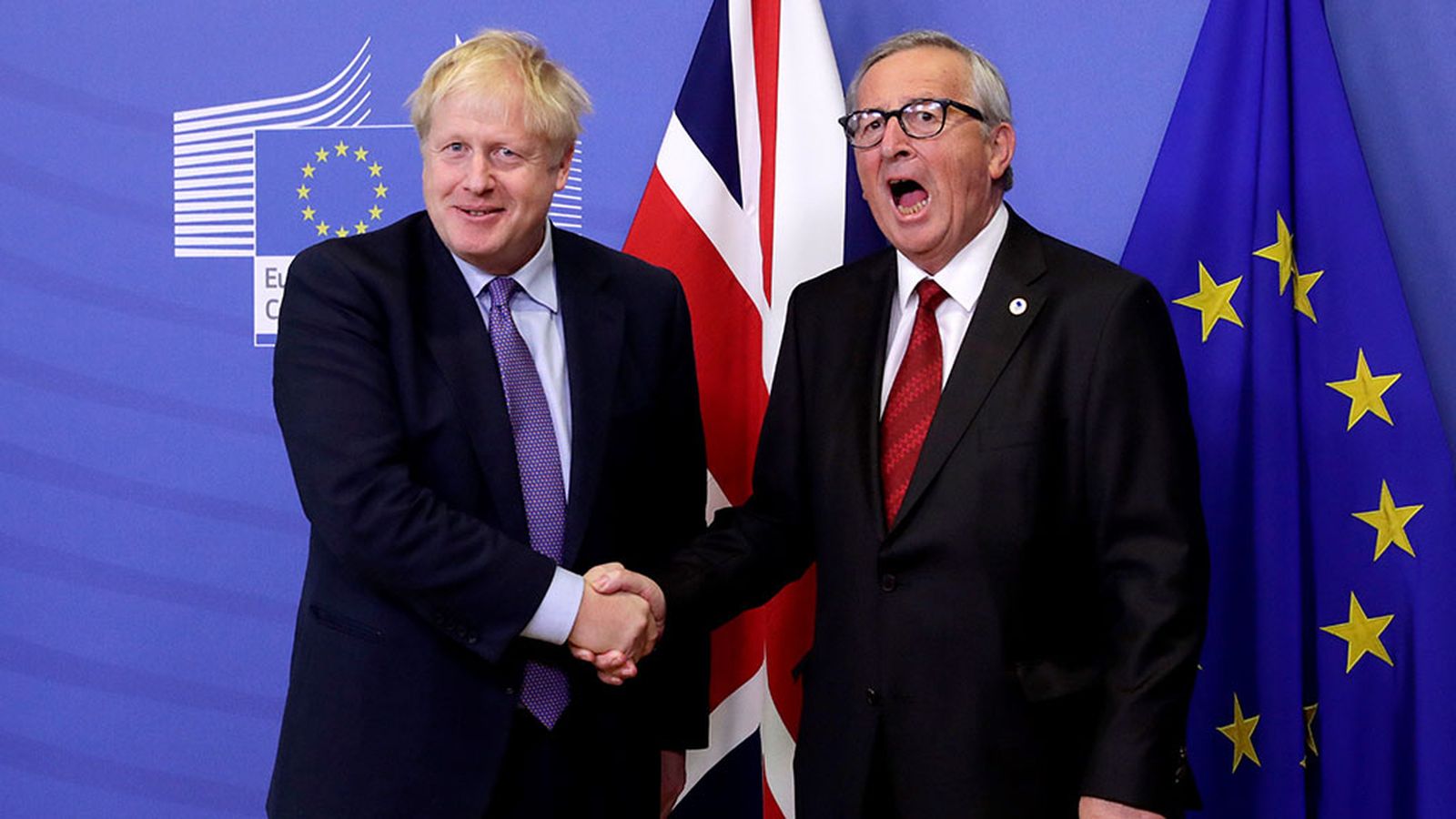 boris johnson jean claude junker