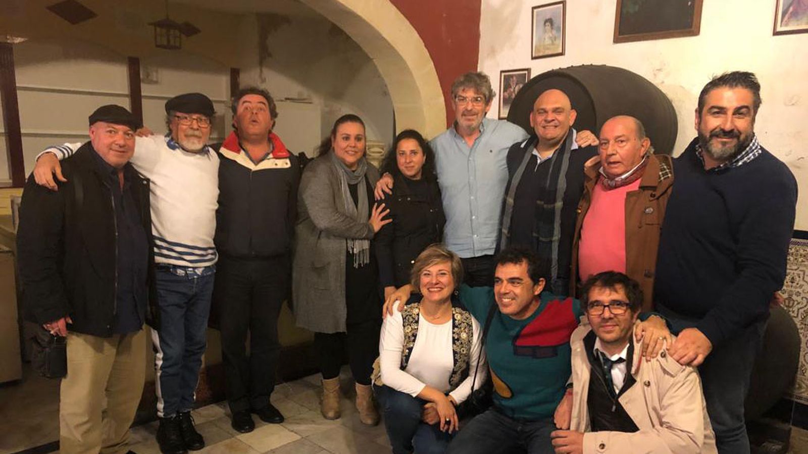 Fernando de la Morena en Zambomba flamenca en Jerez