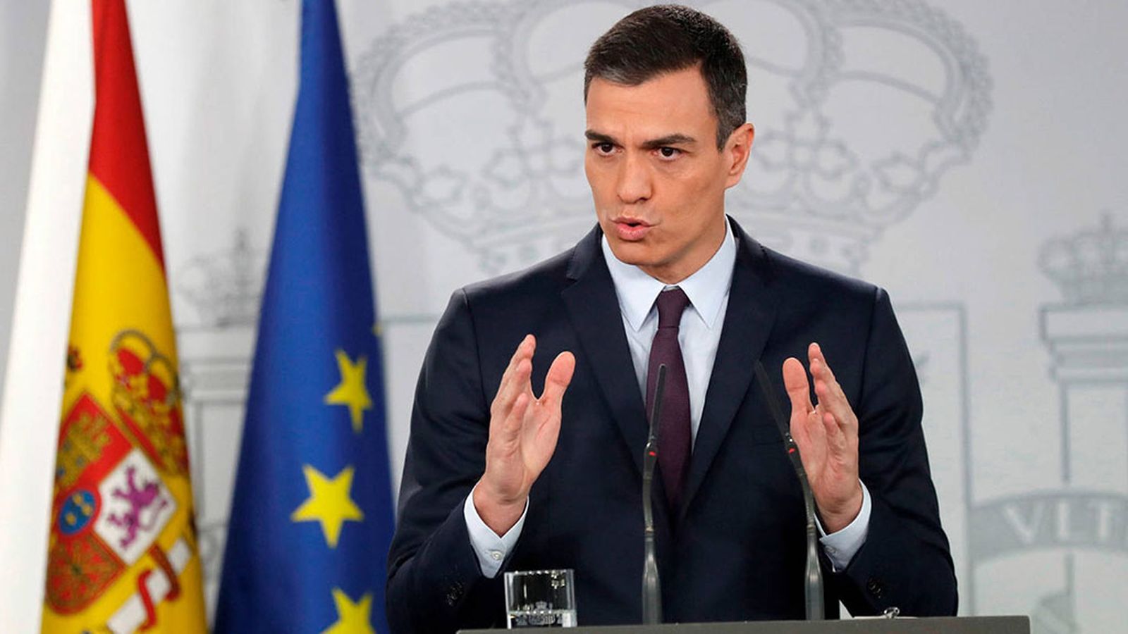 Pedro Sánchez en La Moncloa