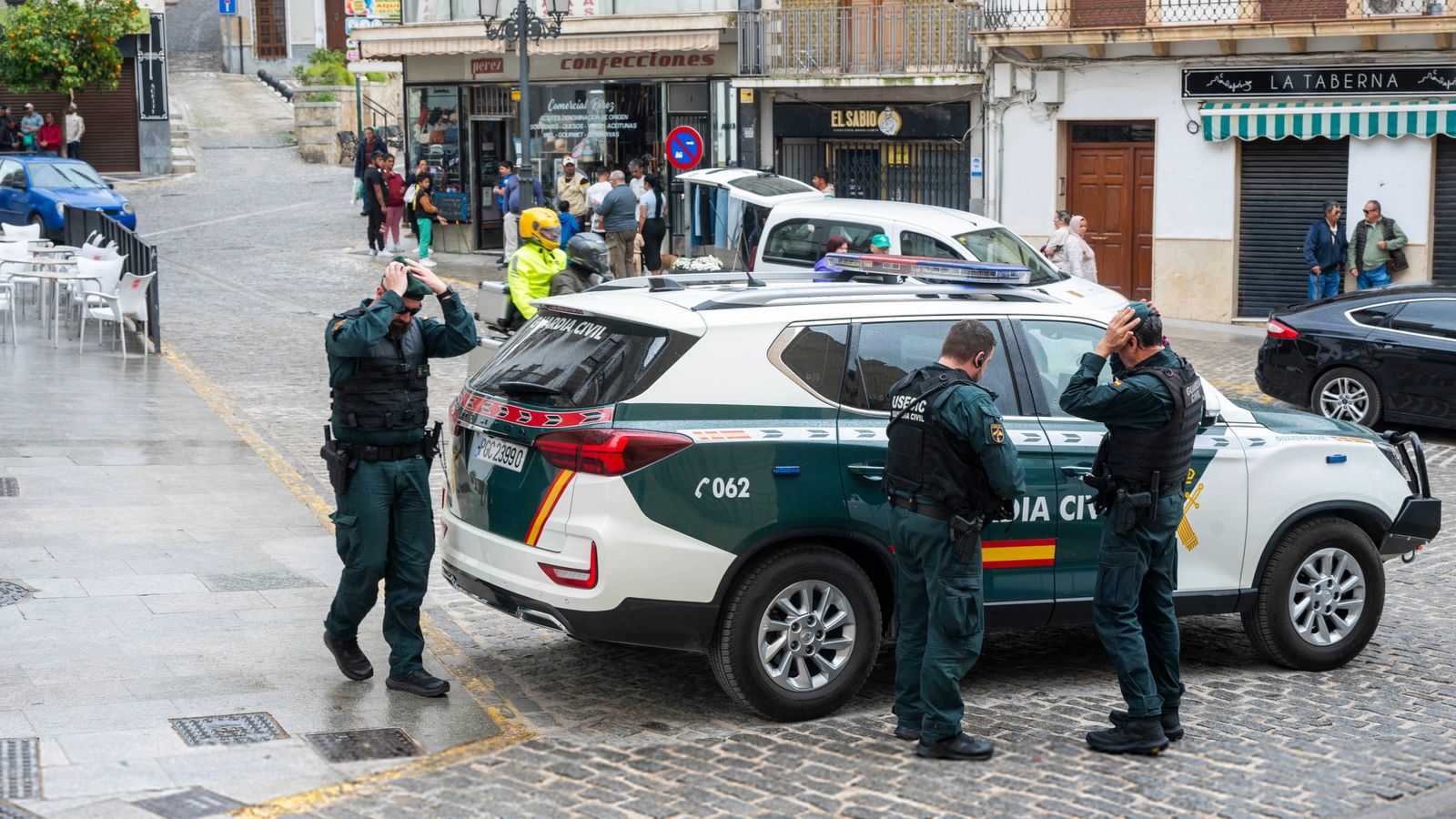 Despliegue de seguridad en Montefrío