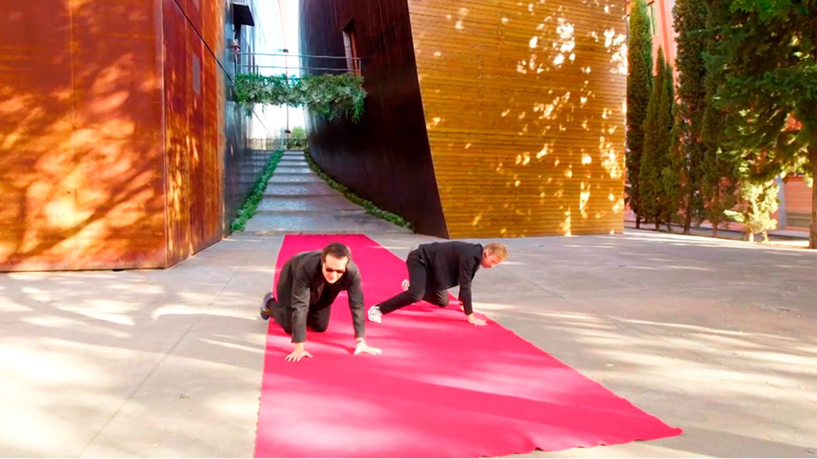 Dos compadres de wedding planners...como pollos sin cabeza