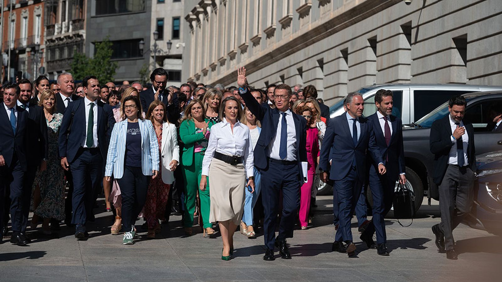 Feijóo llega al Congreso