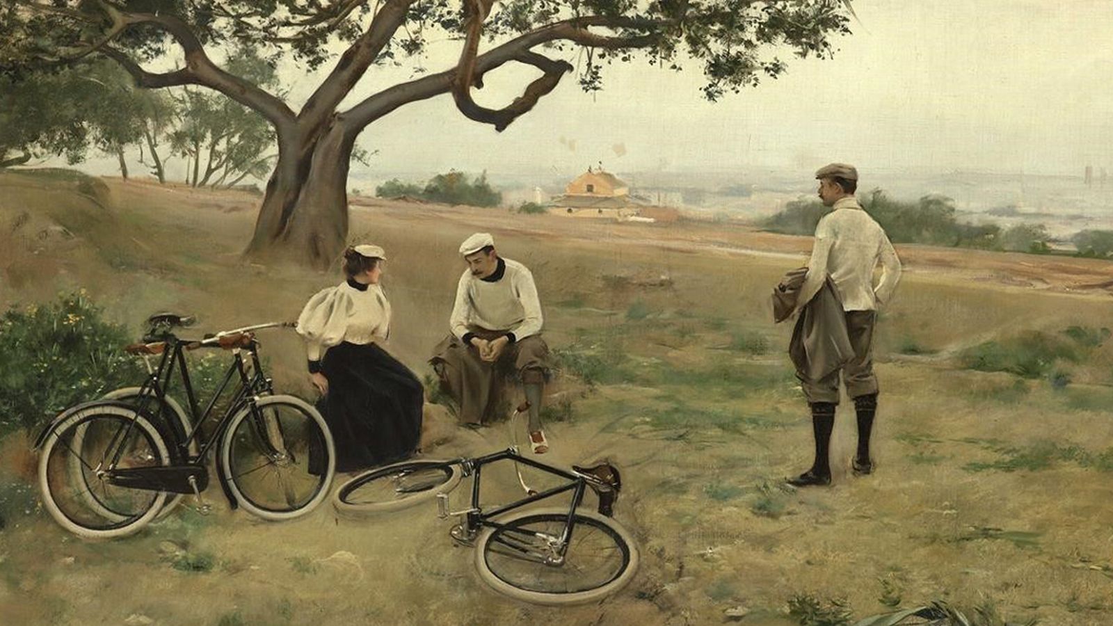 foto bicicleta mujer