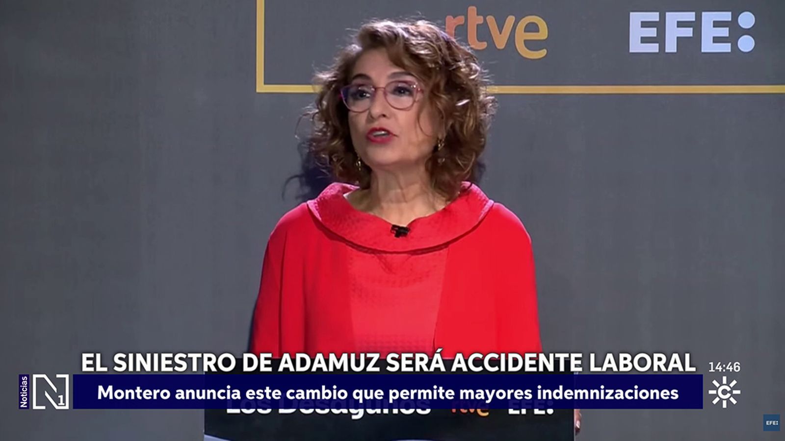 Montero sobre el accidente de Adamuz