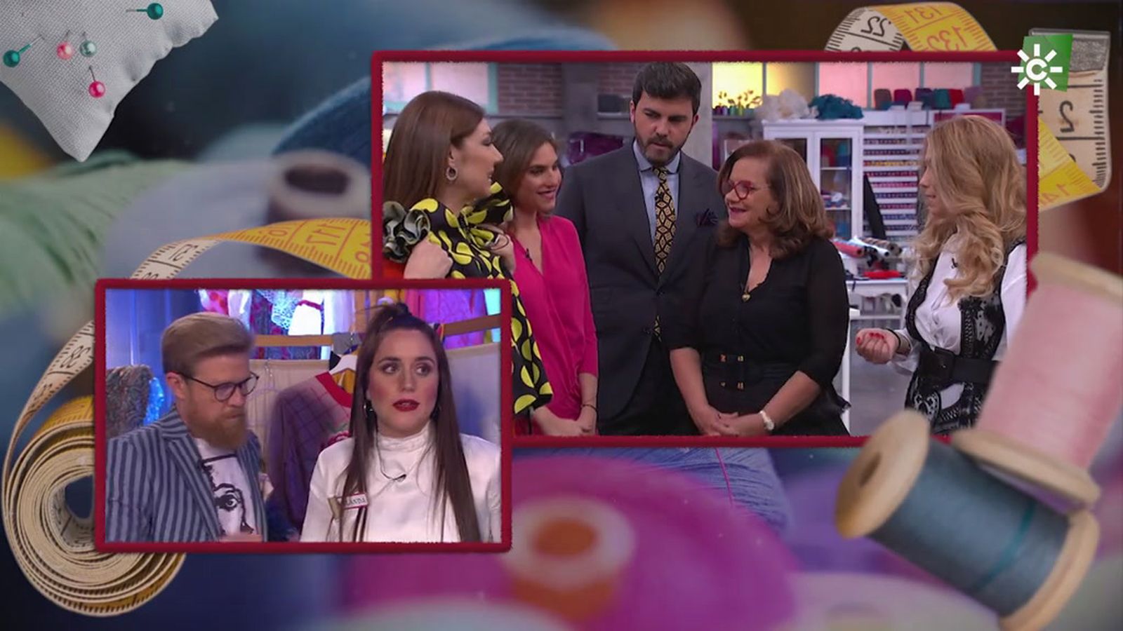 El traje flamenco canastero de Yolanda le gusta a Pilar Vera
