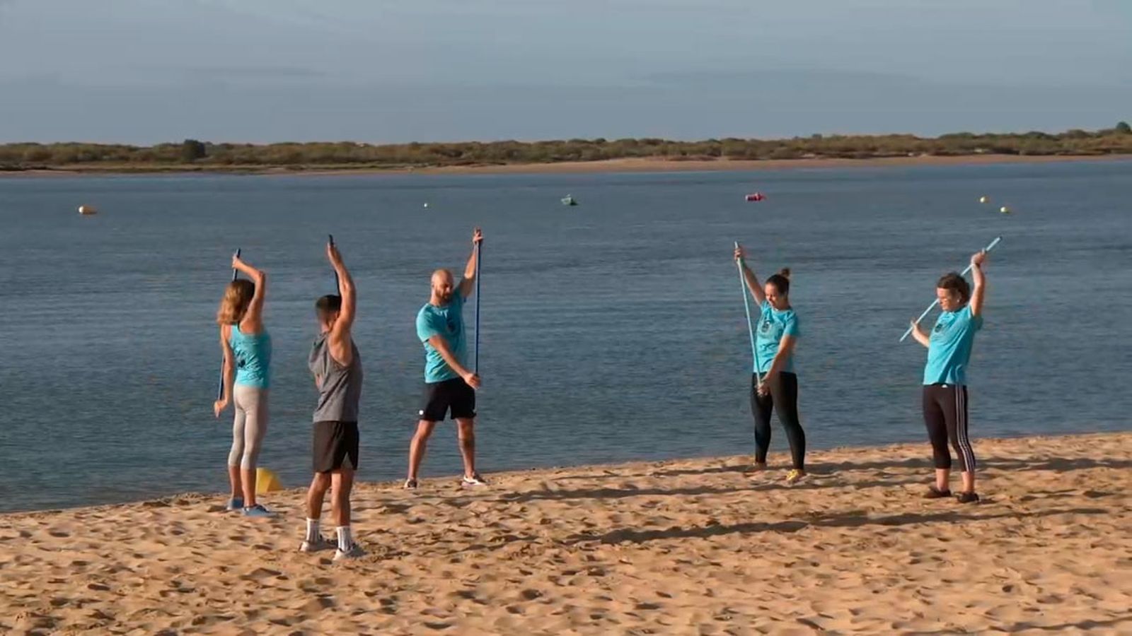 Entrenamos al aire libre en maravillosa playa de El Rompido en Huelva