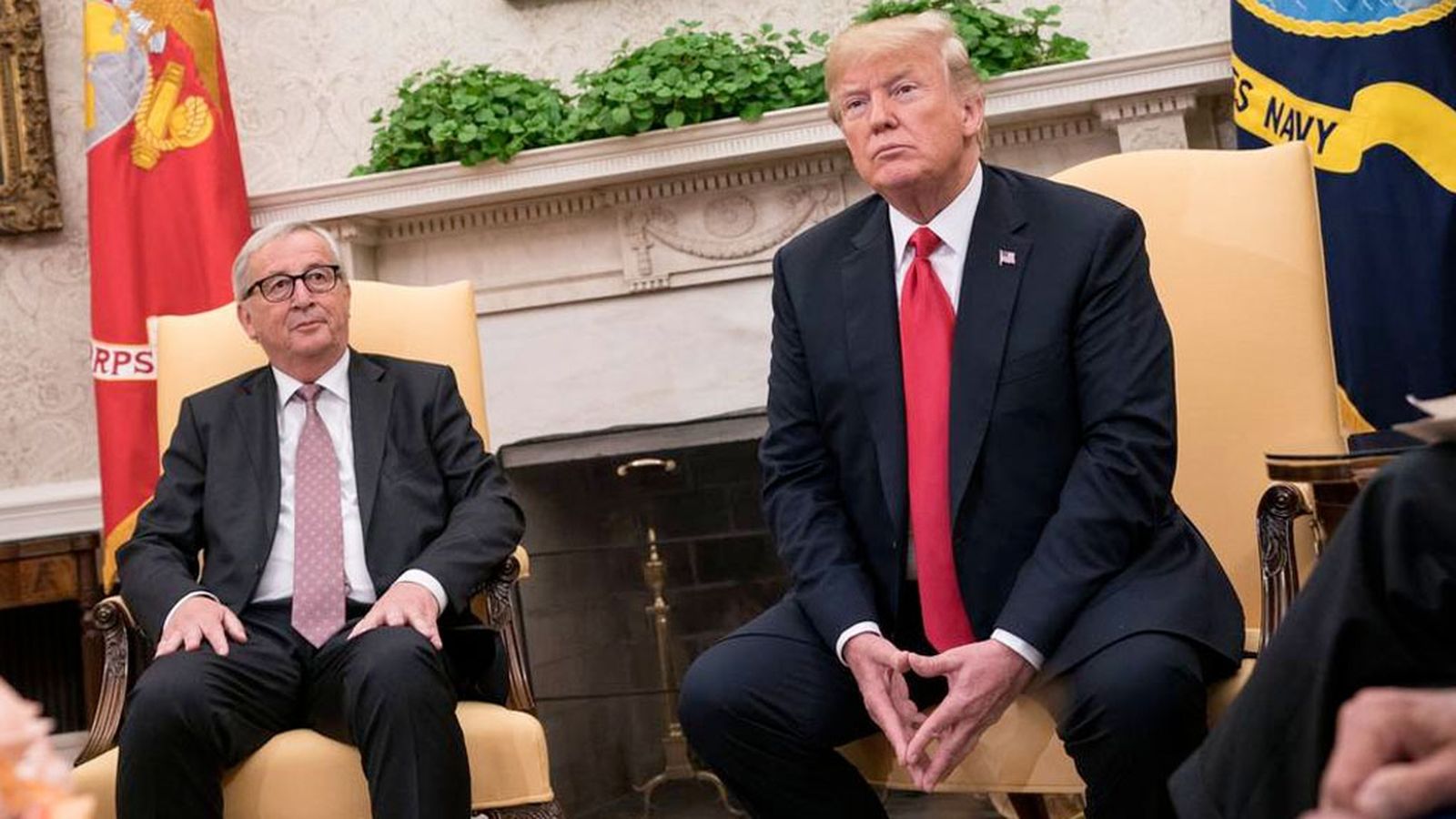 Trump y aceituna de mesa