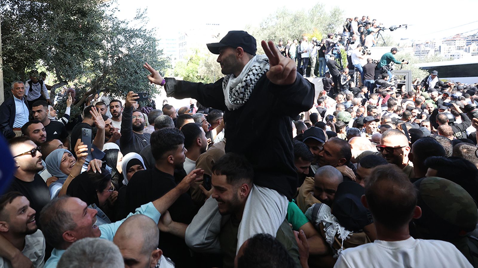 Presos palestinos liberados por Israel