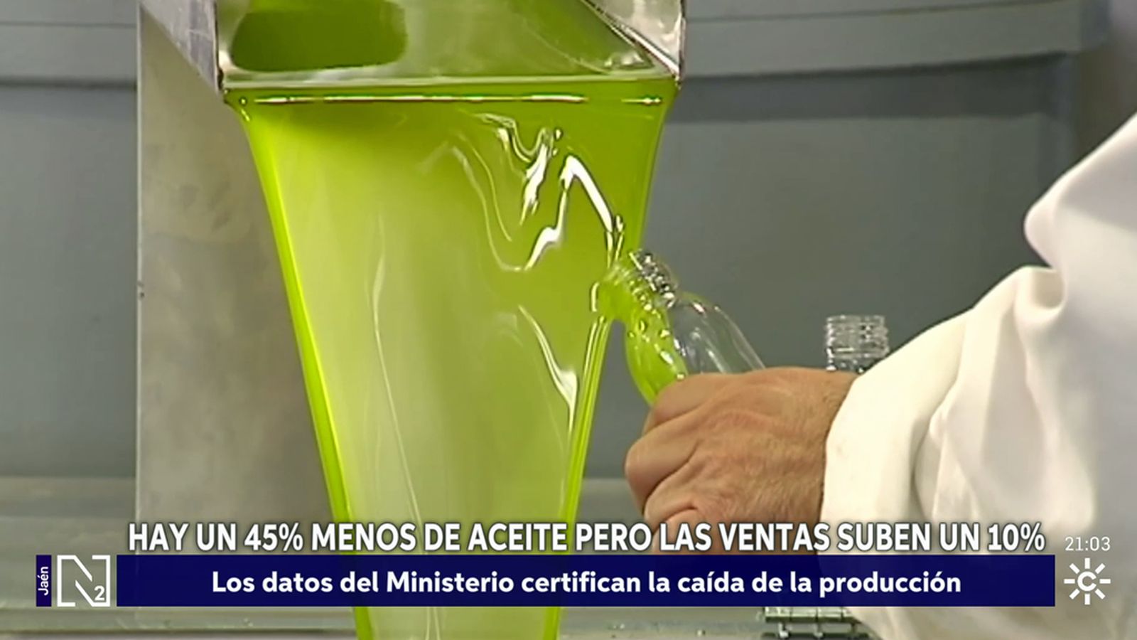 Menos aceite y una campaña más larga por el impacto de las lluvias