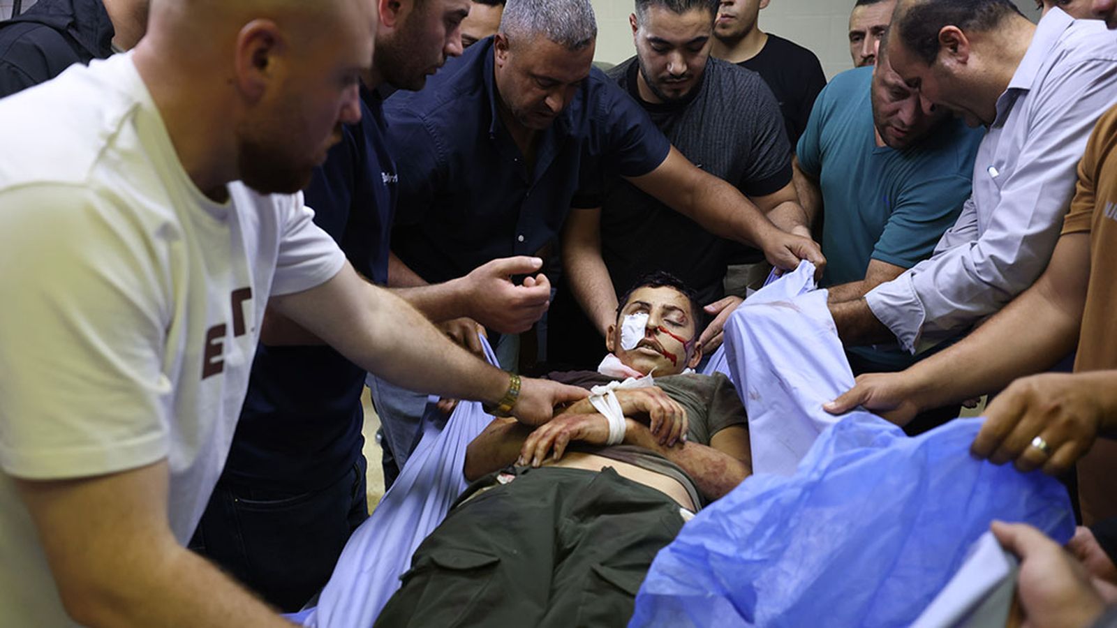 Heridos en Gaza
