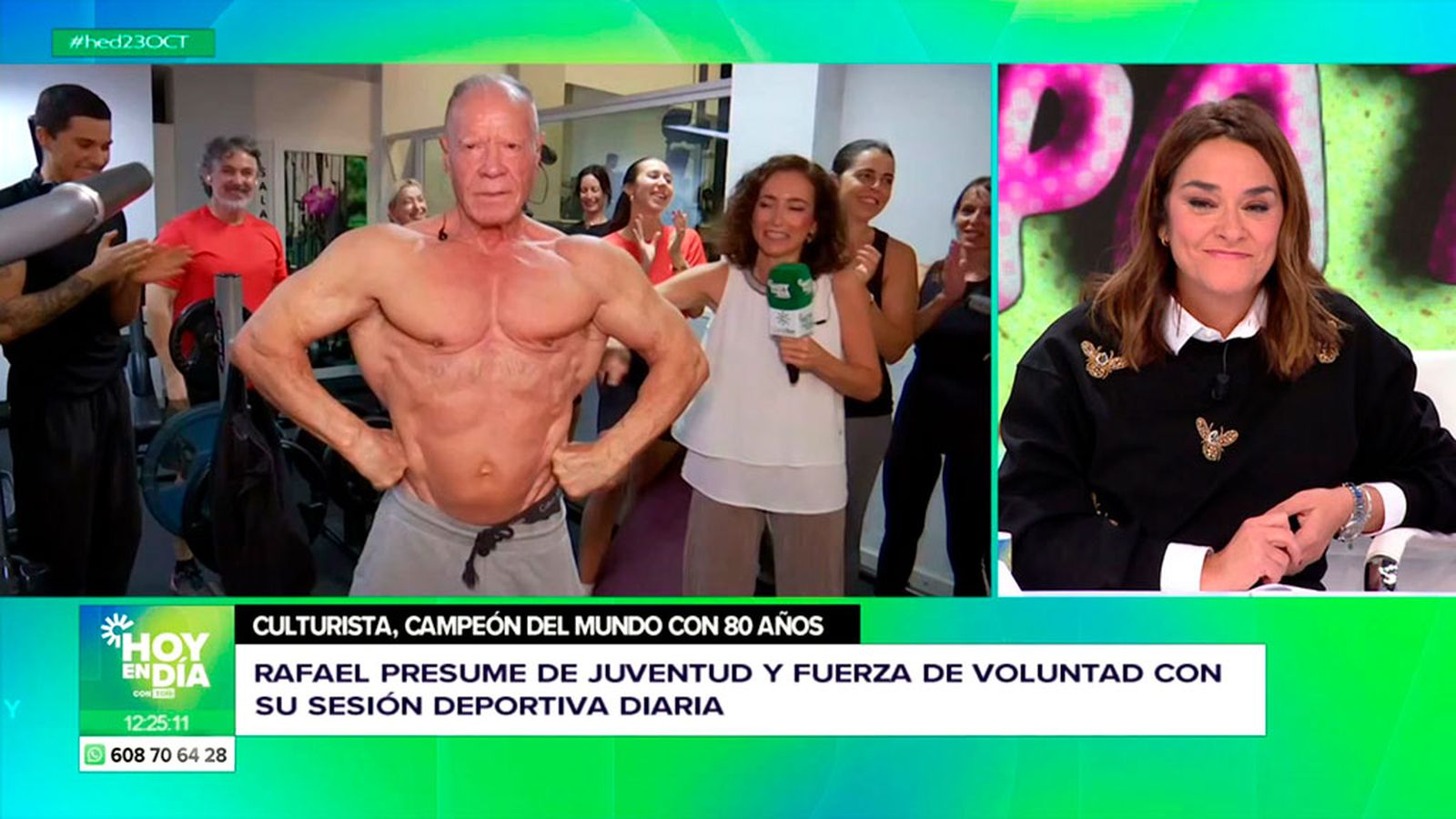 El culturista octogenario de Marbella, ¡mira qué músculos!