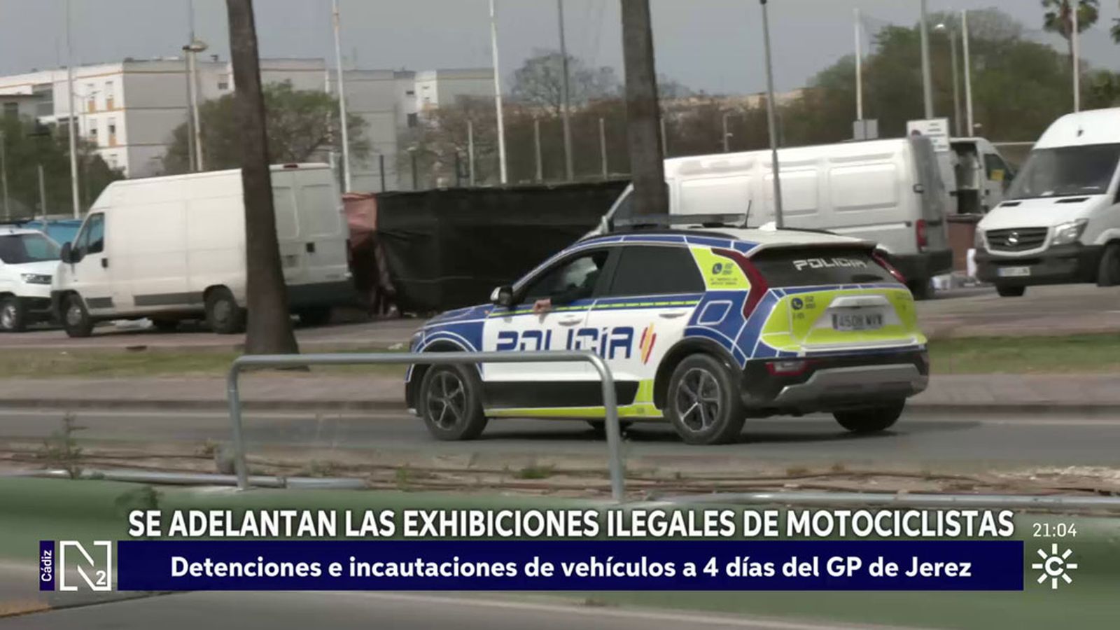 La proximidad del Gran Premio de Motociclismo de Jerez ha adelantado este año las carreras y exhibiciones ilegales en localidades vecinas